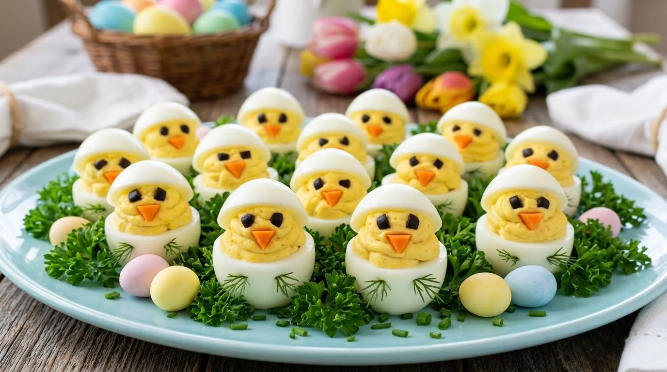 3 Delightful Easter Egg Recipes – Fluffy, Savory & Brunch-Perfect! 4 Adorable Easter Chick Deviled Eggs – Kids Will Love!