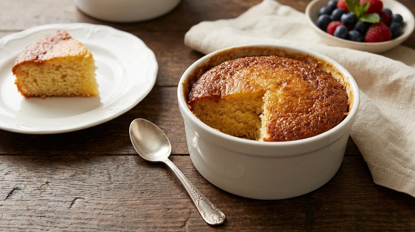 Warm and Gooey Citrus Pudding