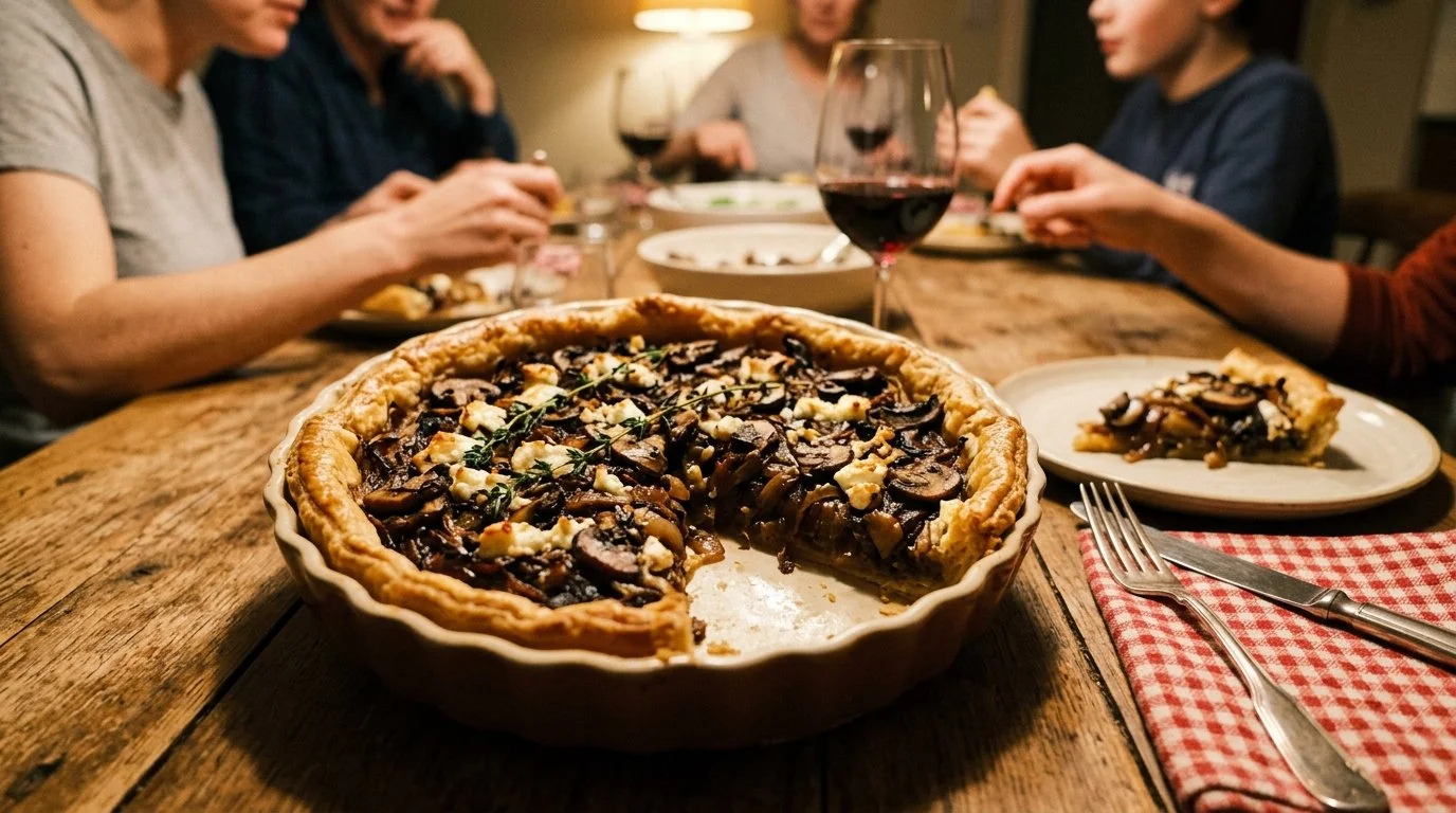 Caramelized Onion and Mushroom Tart