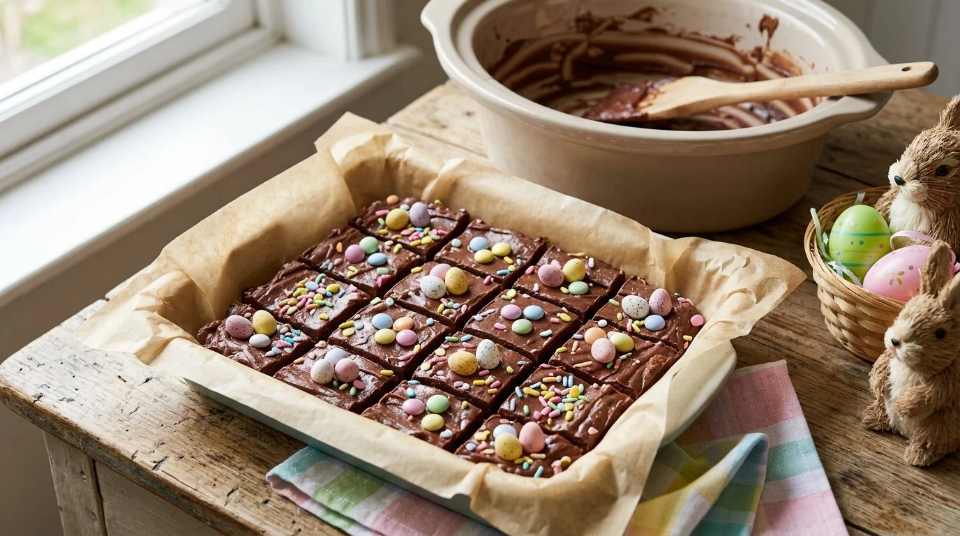 Irresistible Slow Cooker Easter Fudge – The Easiest Festive Treat 2 Slow Cooker Easter Fudge