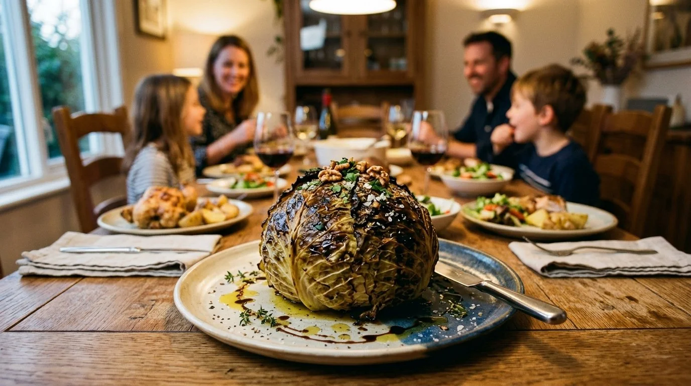 Whole Roasted Cabbage